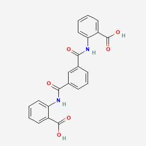 molecular formula C22H16N2O6 B3442561 2,2'-[1,3-phenylenebis(carbonylimino)]dibenzoic acid 