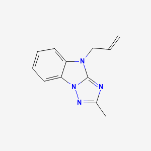molecular formula C12H12N4 B3442597 4-allyl-2-methyl-4H-[1,2,4]triazolo[1,5-a]benzimidazole 
