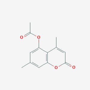 molecular formula C13H12O4 B344262 5-Acetoxy-4,7-dimethylcoumarin 