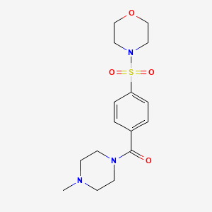 molecular formula C16H23N3O4S B3442625 4-({4-[(4-methyl-1-piperazinyl)carbonyl]phenyl}sulfonyl)morpholine 