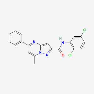 molecular formula C20H14Cl2N4O B3442668 N-(2,5-dichlorophenyl)-7-methyl-5-phenylpyrazolo[1,5-a]pyrimidine-2-carboxamide 
