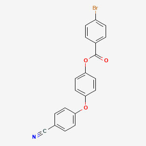 molecular formula C20H12BrNO3 B3442826 4-(4-cyanophenoxy)phenyl 4-bromobenzoate CAS No. 5210-59-3