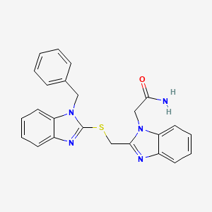 2-(2-{[(1-benzyl-1H-benzimidazol-2-yl)thio]methyl}-1H-benzimidazol-1-yl)acetamide