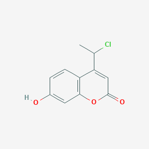 4-(1-chloroethyl)-7-hydroxy-2H-chromen-2-one