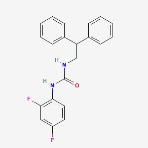 molecular formula C21H18F2N2O B3442833 N-(2,4-difluorophenyl)-N'-(2,2-diphenylethyl)urea 