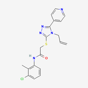 molecular formula C19H18ClN5OS B3442880 2-{[4-allyl-5-(4-pyridinyl)-4H-1,2,4-triazol-3-yl]thio}-N-(3-chloro-2-methylphenyl)acetamide 