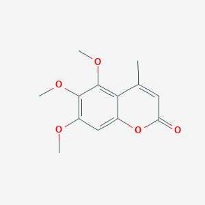 molecular formula C13H14O5 B344289 5,6,7-Trimethoxy-4-methyl-2H-chromen-2-one 