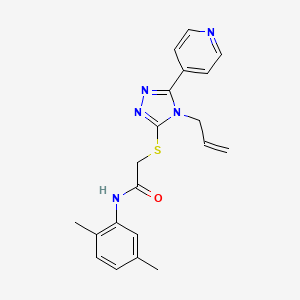molecular formula C20H21N5OS B3442891 2-{[4-allyl-5-(4-pyridinyl)-4H-1,2,4-triazol-3-yl]thio}-N-(2,5-dimethylphenyl)acetamide 