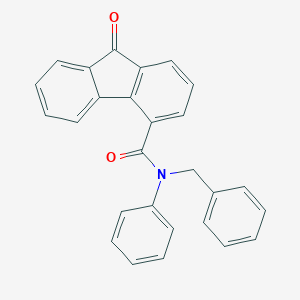 molecular formula C27H19NO2 B344291 N-benzyl-9-oxo-N-phenyl-9H-fluorene-4-carboxamide 
