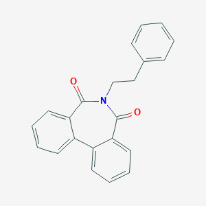 molecular formula C22H17NO2 B344296 6-(2-phenylethyl)-5H-dibenzo[c,e]azepine-5,7(6H)-dione 