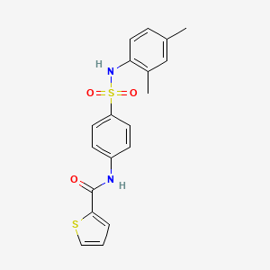 molecular formula C19H18N2O3S2 B3443013 N-(4-{[(2,4-dimethylphenyl)amino]sulfonyl}phenyl)-2-thiophenecarboxamide 