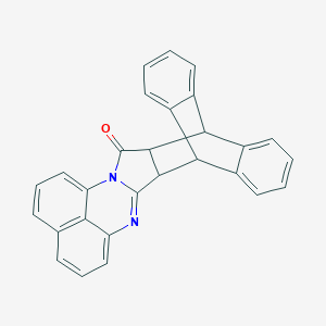 molecular formula C28H18N2O B344309 4,14-Diazaoctacyclo[15.6.6.15,9.02,16.03,14.018,23.024,29.013,30]triaconta-3,5,7,9(30),10,12,18,20,22,24,26,28-dodecaen-15-one 