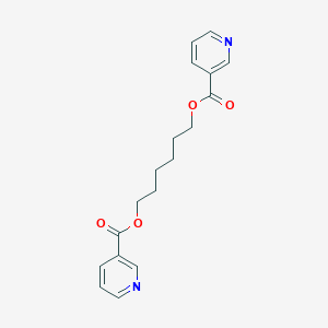 molecular formula C18H20N2O4 B034431 6-(Pyridine-3-carbonyloxy)hexyl pyridine-3-carboxylate CAS No. 101952-83-4