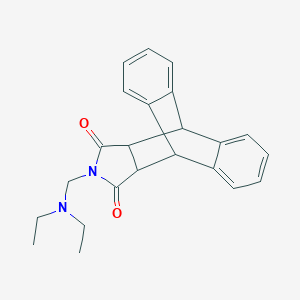 molecular formula C23H24N2O2 B344314 13-[(Diethylamino)methyl]-9,10-dihydro-9,10[3,4]pyrrolidinoanthracene-12,14-dione 