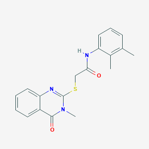 molecular formula C19H19N3O2S B3443184 N-(2,3-dimethylphenyl)-2-[(3-methyl-4-oxo-3,4-dihydro-2-quinazolinyl)thio]acetamide 