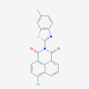 6-chloro-2-(6-methyl-1,3-benzothiazol-2-yl)-1H-benzo[de]isoquinoline-1,3(2H)-dione
