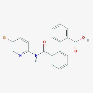 2-[2-[(5-Bromopyridin-2-yl)carbamoyl]phenyl]benzoic acid