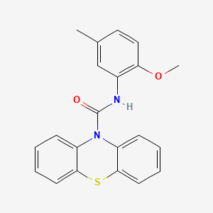 molecular formula C21H18N2O2S B3443309 N-(2-methoxy-5-methylphenyl)-10H-phenothiazine-10-carboxamide 