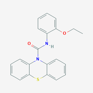 molecular formula C21H18N2O2S B3443314 N-(2-ethoxyphenyl)-10H-phenothiazine-10-carboxamide 