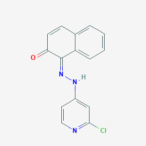 molecular formula C15H10ClN3O B344336 (1E)-1-[(2-chloropyridin-4-yl)hydrazinylidene]naphthalen-2-one 
