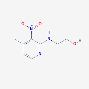 molecular formula C8H11N3O3 B344337 2-({3-Nitro-4-methyl-2-pyridinyl}amino)ethanol 