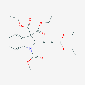 molecular formula C23H29NO8 B344340 3,3-diethyl 1-methyl 2-(3,3-diethoxy-1-propynyl)-1H-indole-1,3,3(2H)-tricarboxylate 