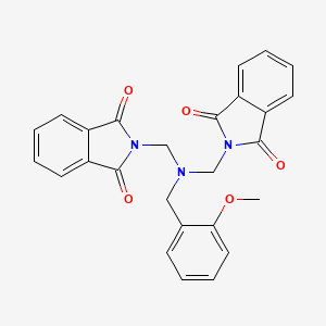 molecular formula C26H21N3O5 B3443417 2,2'-[[(2-methoxybenzyl)imino]bis(methylene)]bis(1H-isoindole-1,3(2H)-dione) 