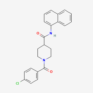 1-(4-chlorobenzoyl)-N-1-naphthyl-4-piperidinecarboxamide