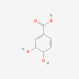 molecular formula C7H8O4 B034435 (3R,4R)-3,4-二羟基环己-1,5-二烯-1-羧酸 CAS No. 108646-25-9