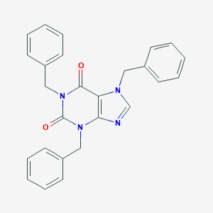 molecular formula C26H22N4O2 B344351 1,3,7-tribenzyl-3,7-dihydro-1H-purine-2,6-dione 