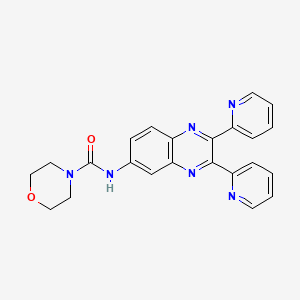N-(2,3-di-2-pyridinyl-6-quinoxalinyl)-4-morpholinecarboxamide
