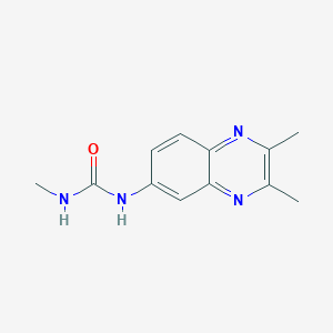 molecular formula C12H14N4O B3443570 N-(2,3-dimethyl-6-quinoxalinyl)-N'-methylurea 