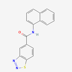 molecular formula C17H11N3OS B3443631 N-1-naphthyl-1,2,3-benzothiadiazole-5-carboxamide 