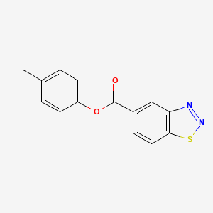 molecular formula C14H10N2O2S B3443636 4-methylphenyl 1,2,3-benzothiadiazole-5-carboxylate 