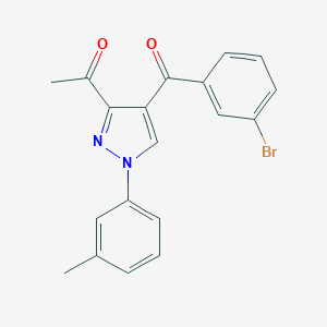 1-[4-(3-bromobenzoyl)-1-(3-methylphenyl)-1H-pyrazol-3-yl]ethanone