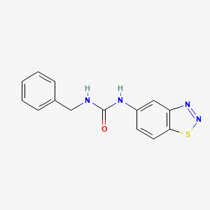 molecular formula C14H12N4OS B3443644 N-1,2,3-benzothiadiazol-5-yl-N'-benzylurea 