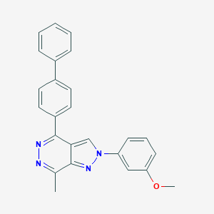 3-(4-[1,1'-biphenyl]-4-yl-7-methyl-2H-pyrazolo[3,4-d]pyridazin-2-yl)phenyl methyl ether