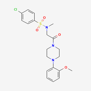 4-chloro-N-{2-[4-(2-methoxyphenyl)-1-piperazinyl]-2-oxoethyl}-N-methylbenzenesulfonamide