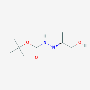 B034437 Hydrazinecarboxylic acid, 2-(2-hydroxy-1-methylethyl)-2-methyl-, 1,1- CAS No. 103836-70-0