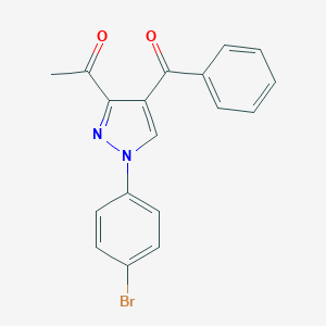 1-[4-benzoyl-1-(4-bromophenyl)-1H-pyrazol-3-yl]ethanone