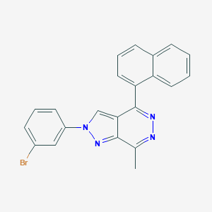 molecular formula C22H15BrN4 B344371 2-(3-Bromophenyl)-7-methyl-4-naphthalen-1-ylpyrazolo[3,4-d]pyridazine 