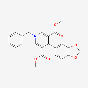 dimethyl 4-(1,3-benzodioxol-5-yl)-1-benzyl-1,4-dihydro-3,5-pyridinedicarboxylate