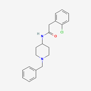 molecular formula C20H23ClN2O B3443876 N-(1-benzyl-4-piperidinyl)-2-(2-chlorophenyl)acetamide 