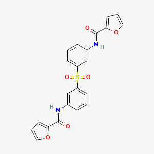 molecular formula C22H16N2O6S B3443945 N,N'-(sulfonyldi-3,1-phenylene)di(2-furamide) 