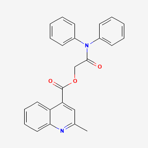 molecular formula C25H20N2O3 B3443970 2-(diphenylamino)-2-oxoethyl 2-methyl-4-quinolinecarboxylate 