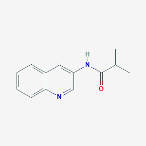 molecular formula C13H14N2O B3444021 2-methyl-N-3-quinolinylpropanamide 