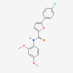 molecular formula C19H16ClNO4 B3444040 5-(4-chlorophenyl)-N-(2,4-dimethoxyphenyl)-2-furamide 