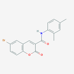 molecular formula C18H14BrNO3 B3444141 6-bromo-N-(2,4-dimethylphenyl)-2-oxo-2H-chromene-3-carboxamide CAS No. 5849-77-4