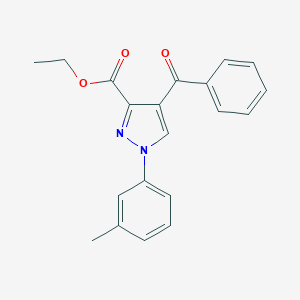 molecular formula C20H18N2O3 B344425 4-Benzoyl-1-m-tolyl-1H-pyrazole-3-carboxylic acid ethyl ester 