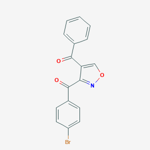 molecular formula C17H10BrNO3 B344432 Methanone, (4-bromophenyl)(4-benzoyl-3-isoxazoyl)- 